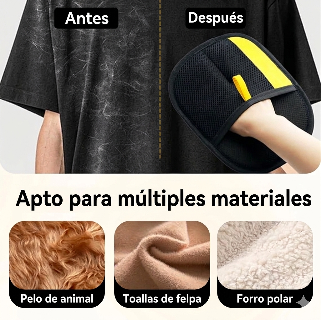 Guante Removedor de Pelo 2 en 1