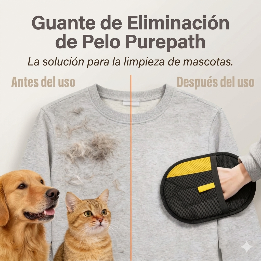 Guante Removedor de Pelo 2 en 1