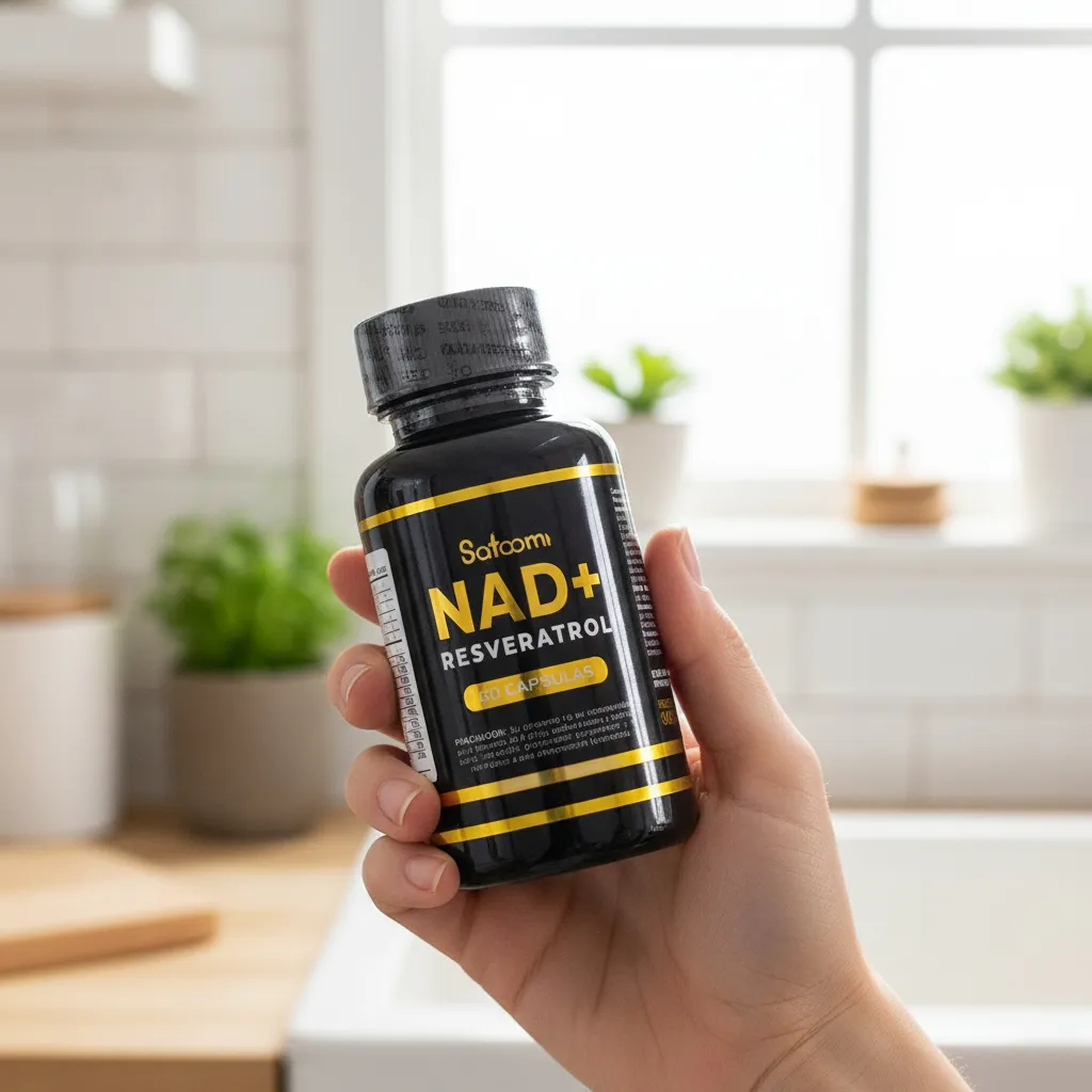 NAD + Resveratrol Suplemento 60 Capsulas Premium