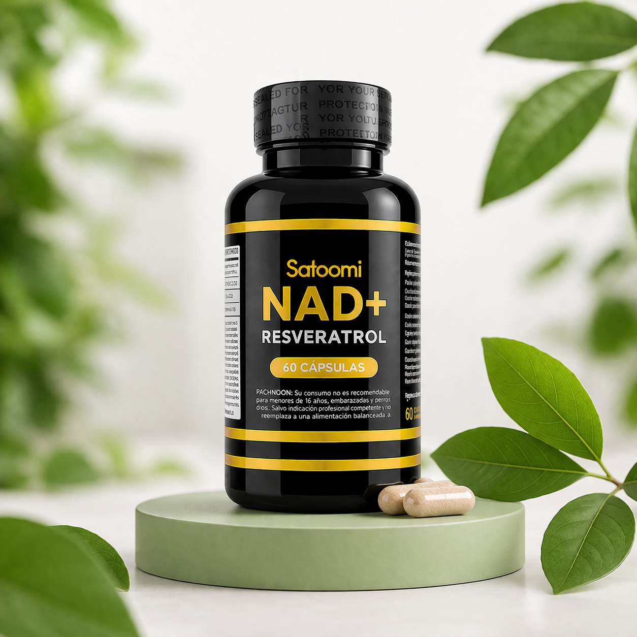 NAD + Resveratrol Suplemento 60 Capsulas Premium