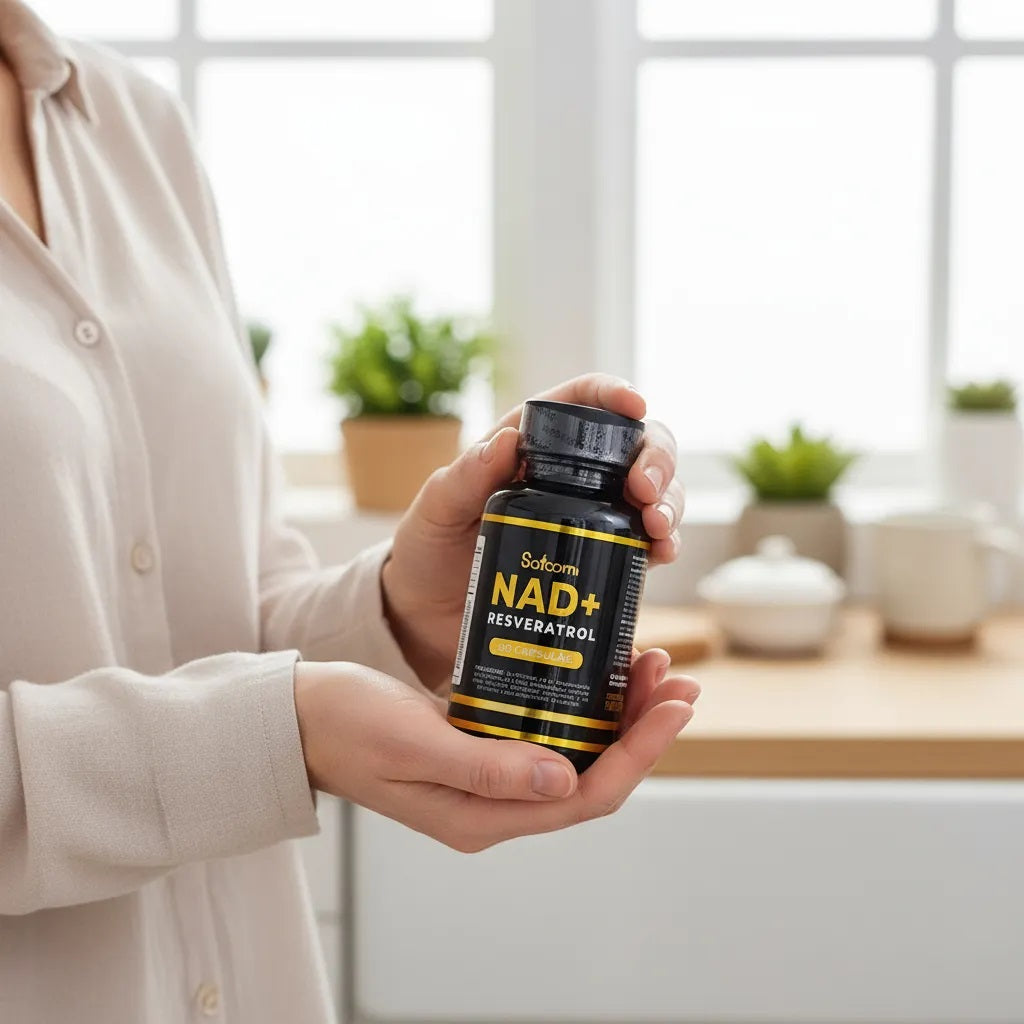 NAD + Resveratrol Suplemento 60 Capsulas Premium
