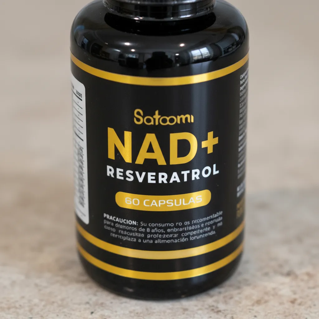 NAD + Resveratrol Suplemento 60 Capsulas Premium